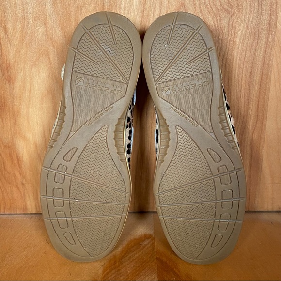 Womens 8.5 Sperry Anglefish Boat Shoes Cheetah SEF1325 - Picture 7 of 8